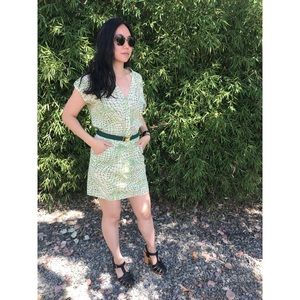 SALE!! Alice+Olivia green abstract print dress, S